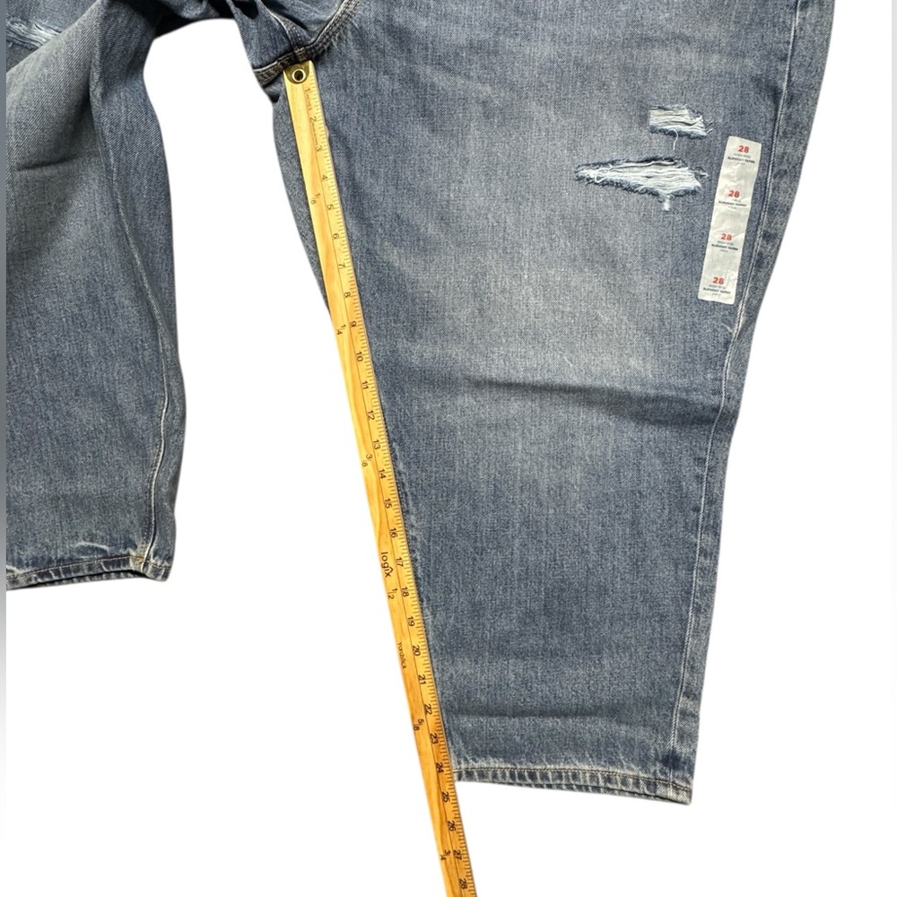Old Navy High Rise Slouchy Tapered Ankle Jeans Womens Plus Size 28 NWT Blue - Picture 5 of 12